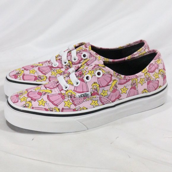 Vans Shoes - VANS x Nintendo Authentic Princess Peach Sneakers Sz 7